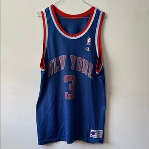 Vintage New York knicks John starks jersey 3 90s size 48 fits xl kim Gordon